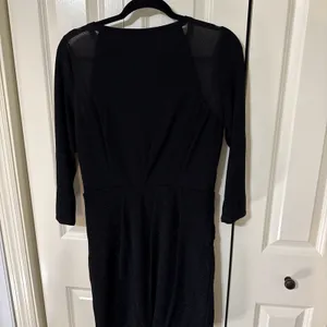 Rachel Rachel Roy Beautiful Black Sparkle & Sheer Dress Large Holiday Party thumbnail 3