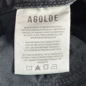Agolde Minka Cargo Denim Wide-leg Jeans in Black W1887 Sz 28 thumbnail 10