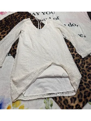 Wrangler Western Cream Lace Shift Dress Size S thumbnail 2