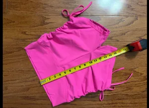 Fluorescent Pink High Waste Athletic Shorts- size Medium. ***refer to measurements as size tag removed. Gently warn & Excellent condition. Non-smoking home. Priced to sell at as is condition. Measurements approximately 12” waste not fully stretched out x 15” long. Smoke free home. Priced at as is condition. Don’t like my price make a reasonable offer. thumbnail 5