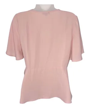 Short Sleeve V Neck Wrap Top thumbnail 3