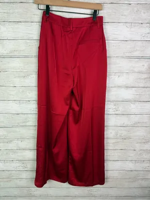 Lulus Key to the City Red Wide-Leg Pants Size Small thumbnail 6