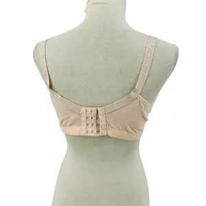 Momma's Comfy Maternity Bra Peach Cotton Xlarge thumbnail 7