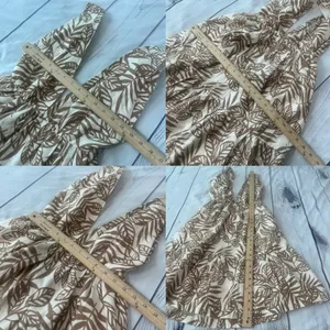 House of Harlow 1960 Linen Boho Dress XS Open Back Tie‎ Floral Pockets Coastal thumbnail 10