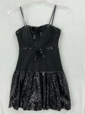 Black Sequin Bow thumbnail 2
