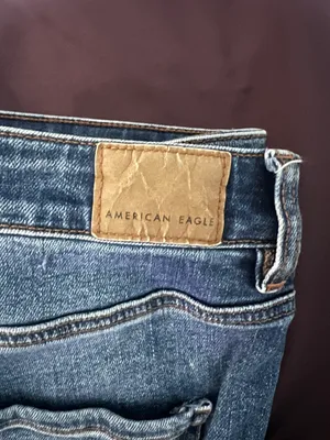 American Eagle Outfitters Ripped Blue Skinny Jeans thumbnail 5