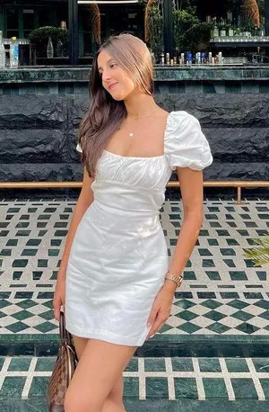 Zara nwt linen blend bohemian boho milkmaid mini dress thumbnail 7