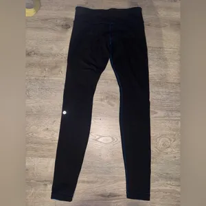 Lululemon RARE Reversible Full length Leggings blue/Black Size 8 thumbnail 4