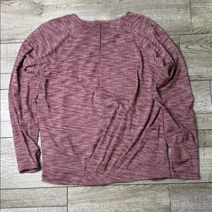 Lululemon Athletica Go City Pullover Maroon Long Sleeve Top thumbnail 2