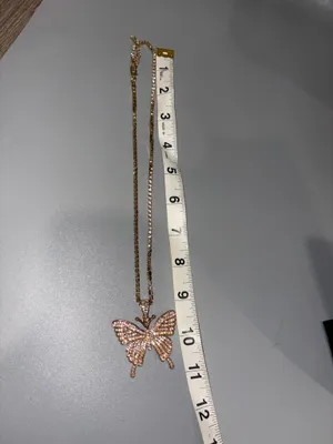 Gold Butterfly Pendant Necklace - Women's Jewelry thumbnail 3