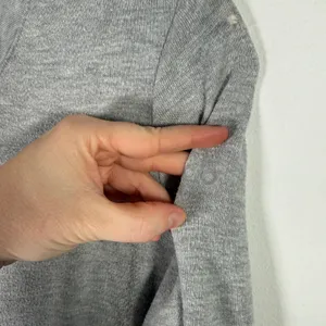 Alo Yoga Glipse Crewneck Sweatshirt Grey Athleisure Side Slit Oversized Women Sm thumbnail 7