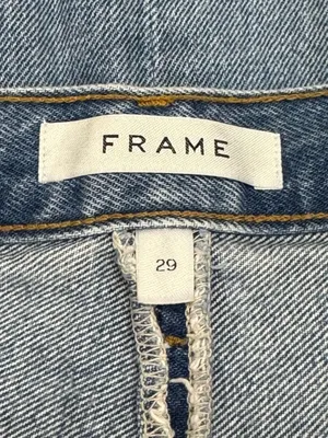 Frame Willow Denim Zipper Mini Skirt Women’s 29 thumbnail 2