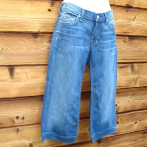 NWT 7 For All Mankind Dojo Low Rise Cropped Flare Jeans thumbnail 4