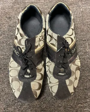 Coach Signature Brown and Gold Sneakers size 8.5M thumbnail 1