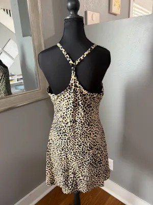 Outdoor Voices The Exercise Dress Cheetah print athletic dress medium. thumbnail 5