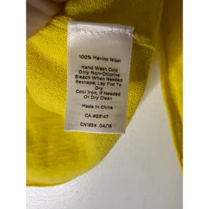 Talbots yellow v‎ neck merino wool lightweight sweater XS thumbnail 4