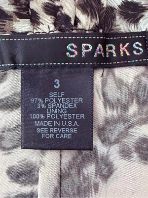 Sparks Leopard Print Mini Dress with Wide Straps Sz 3 thumbnail 6
