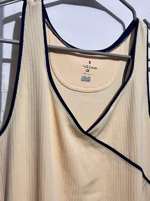 Diadora Pale Yellow Tennis Chemise with Black Trim thumbnail 4