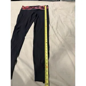 Lululemon Speed Tight Cozy Athleisure Athletic Floral Trim Detail‎ Leggings 8 thumbnail 6