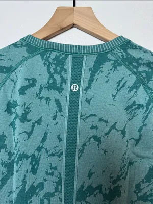 Lululemon Swiftly Tech short sleeve crew Heather Forage Teal size 8 thumbnail 5