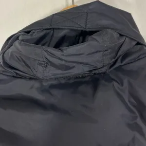 NY&CO Puffer Vest Hooded Black Down Fill Full Zip Gorpcore Outdoor Hiking Fall L thumbnail 9