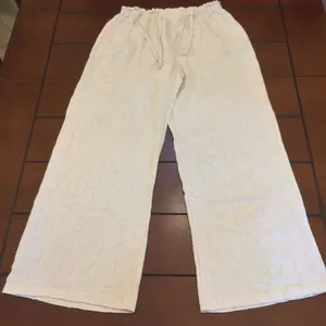 Miou Muse linen blend wide leg linen pant thumbnail 1