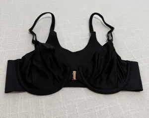 Soma 32C Vanishing 360 Unlined Perfect Coverage Black Bra Underwire Front Close thumbnail 1