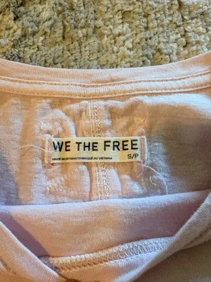 free people pink oversized t shirt  thumbnail 2