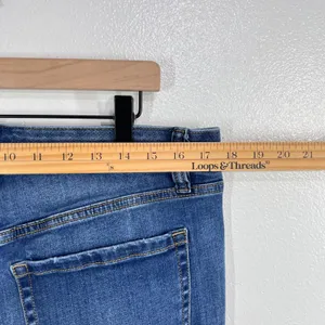 Lane Bryant Flex Magic Waistband Mid Rise Flare Jeans Plus Size 14‎ Blue Stretch thumbnail 6