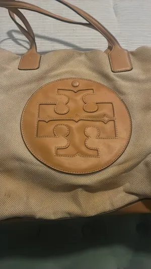 Tory Burch Leather and canvas tote thumbnail 2