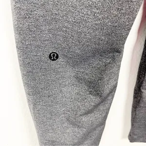 LULULEMON On The Fly Heathered Gray Drawstring Waist Pants 6 Casual Gym Neutral thumbnail 6