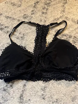 Mudd Black Lace Racerback Bralette thumbnail 3