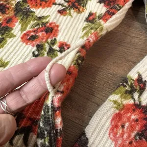 Anthropologie Miss Rosie Cardigan Womens M Floral Sleeping On Snow Wool No Belt thumbnail 6