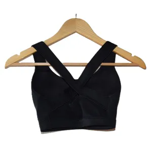 Under Armour Sports Bra Womens Medium Black Excellent Crossback Mesh Padded thumbnail 3