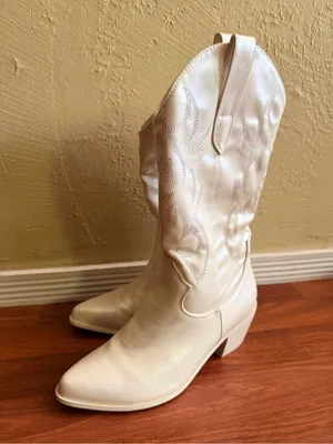Billini White Western Heeled Cowboy Boots thumbnail 6