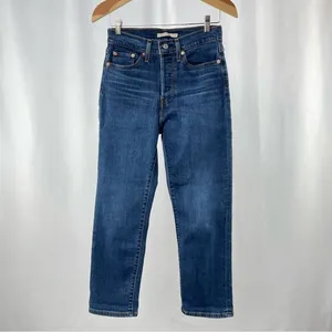 Levi’s Wedgie Straight Fit Jeans in Charleston Outlasted -‎ Dark Wash Size 27 thumbnail 5