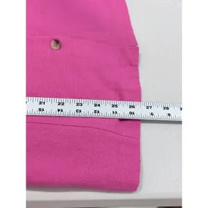 L*Space Bright Pink Puff Sleeve Square Neck Button Front Mini Dress‎ M thumbnail 8