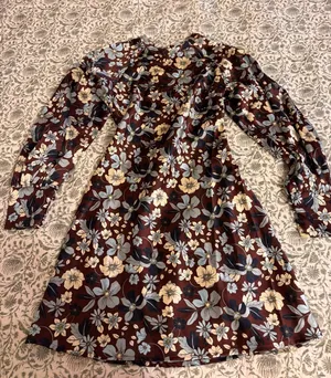 Target Future Collective Floral Long-Sleeve Mini Dress thumbnail 1