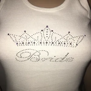 Bride 👰 ribbed bling knit tank top Size M thumbnail 2