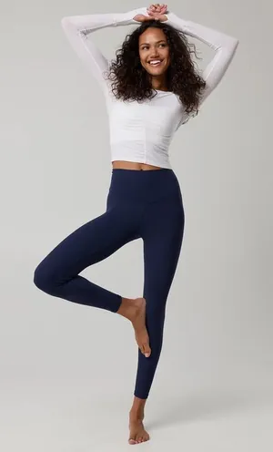 OFFLINE By Aerie Real Me 7/8 Legging Hi-Rise Navy Blue Size Small thumbnail 1