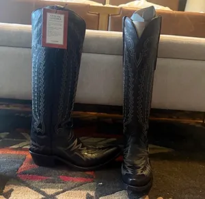 Lucchese Priscilla Black Boots thumbnail 5