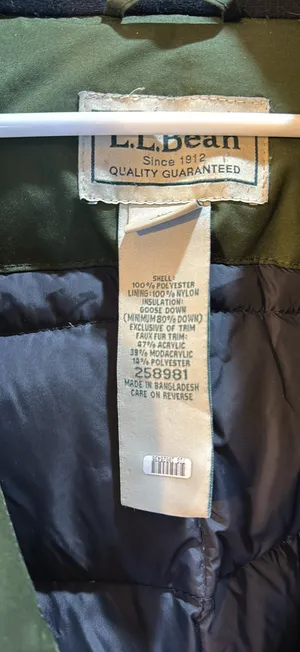 Men’s LL bean goose down cold weather jacket thumbnail 2