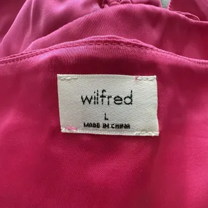 Aritzia Wilfred verso camisole Sz Large hot pink cinched thumbnail 3