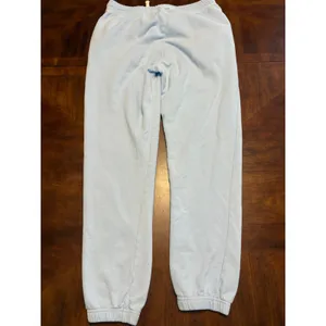 Comfort Colors Sweatpants Women Medium Blue Jesus Set Me Free Graphic Joggers thumbnail 3