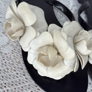 Melissa Jelly Harmonic spring time floral slip on sandals sz 6 thumbnail 4