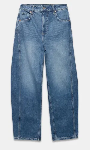 Mint Velvet Barrel Mid Indigo Jeans 6 Short thumbnail 1