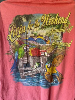 Margaritaville Myrtle Beach Livin' for the Weekend Parrot Graphic T-Shirt thumbnail 5