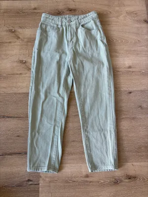 SheIn Light Sage Green Jeans thumbnail 6