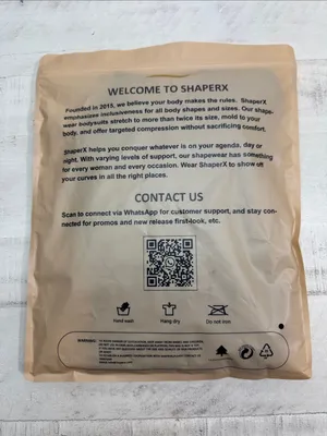 SHAPERX Tummy Control Shapewear Thong Bodysuit Seamless size 4x thumbnail 8