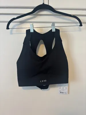 Black Sports Bra LSKD thumbnail 3